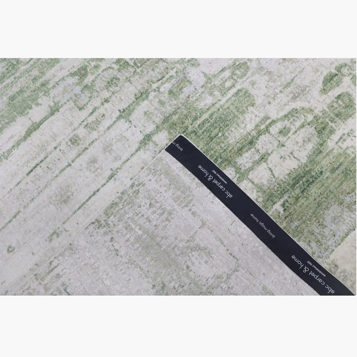 Green Contemporary Wool Rug - 6' x 9'