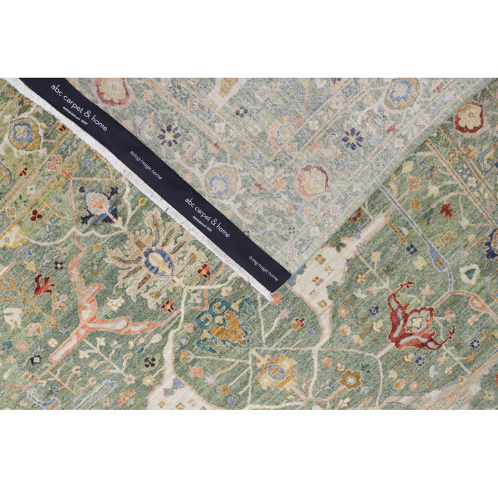 Green Antique Revival Wool Rug