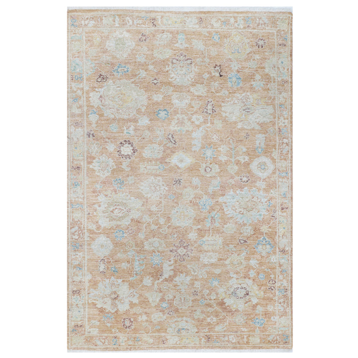 Rust Antique Revival Wool Silk Blend Rug