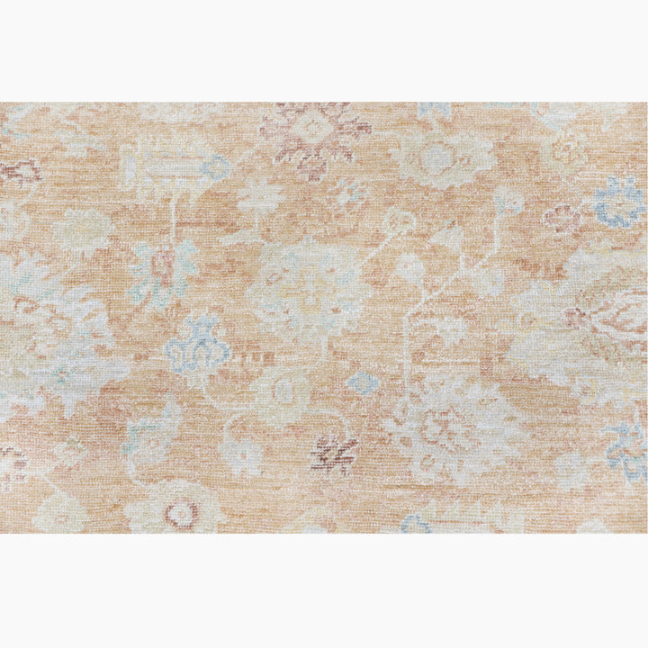 Rust Antique Revival Wool Silk Blend Rug
