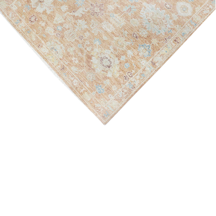 Rust Antique Revival Wool Silk Blend Rug