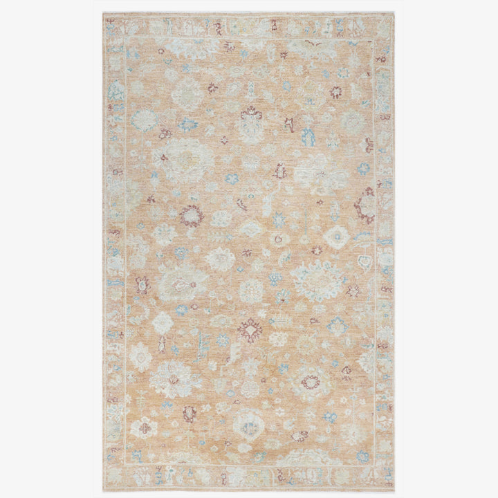 Rust Antique Revival Wool Silk Blend Rug