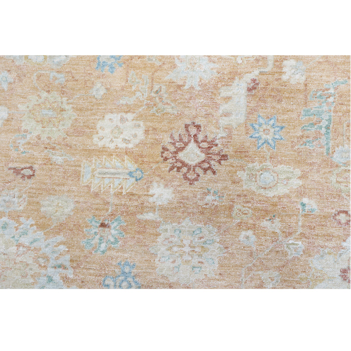 Rust Antique Revival Wool Silk Blend Rug
