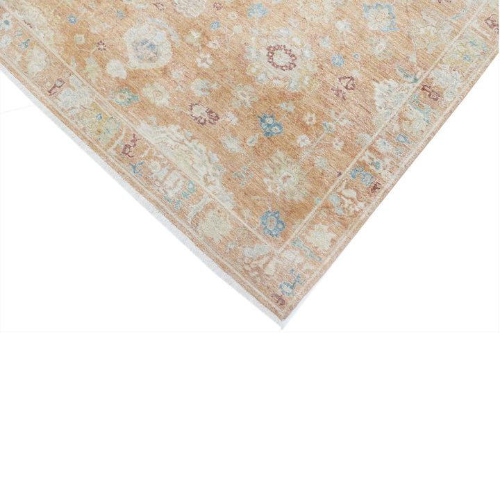 Rust Antique Revival Wool Silk Blend Rug