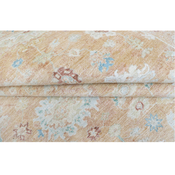 Rust Antique Revival Wool Silk Blend Rug