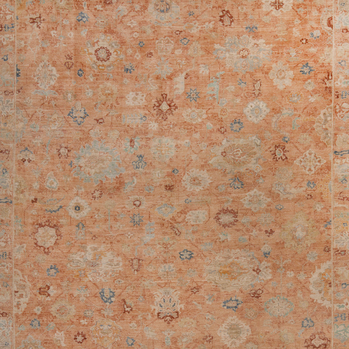 Rust Antique Revival Wool Silk Blend Rug 8' x 10'