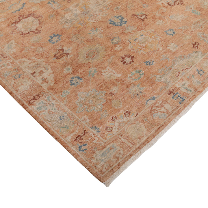 Rust Antique Revival Wool Silk Blend Rug 8' x 10'