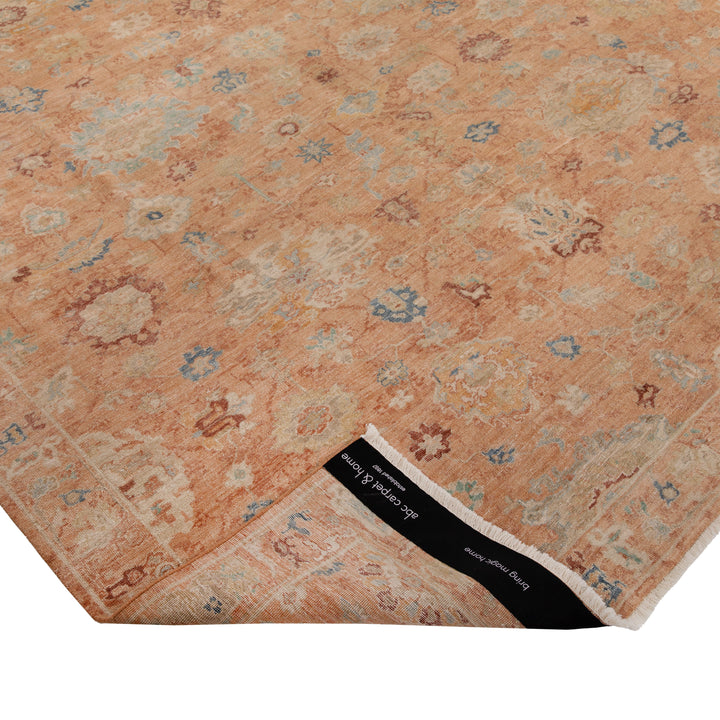 Rust Antique Revival Wool Silk Blend Rug 8' x 10'