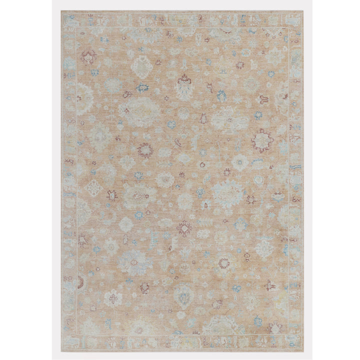 Rust Antique Revival Wool Silk Blend Rug