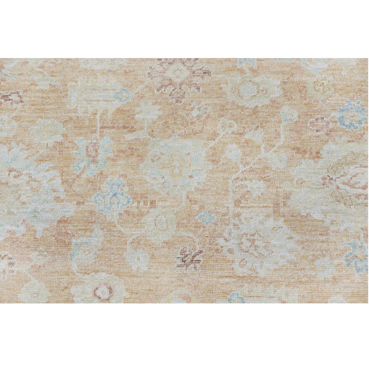Rust Antique Revival Wool Silk Blend Rug