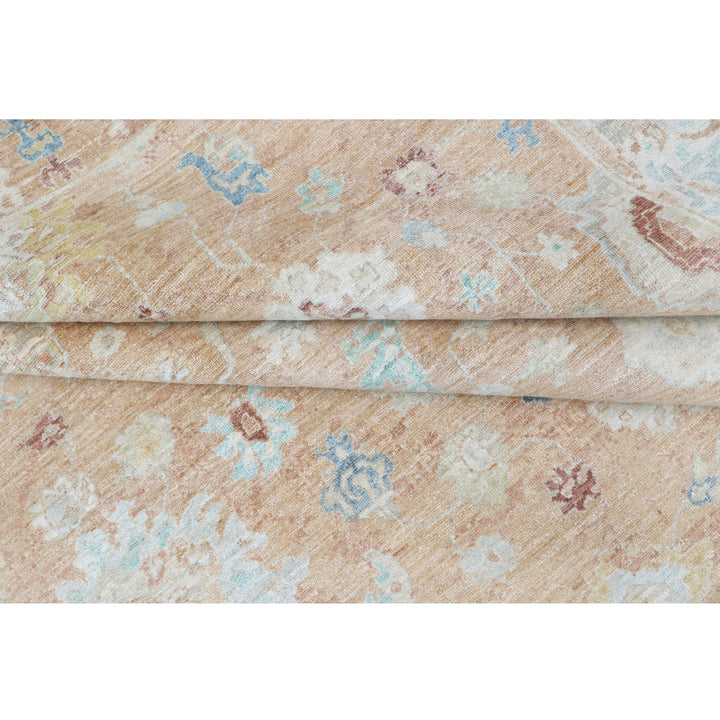 Rust Antique Revival Wool Silk Blend Rug