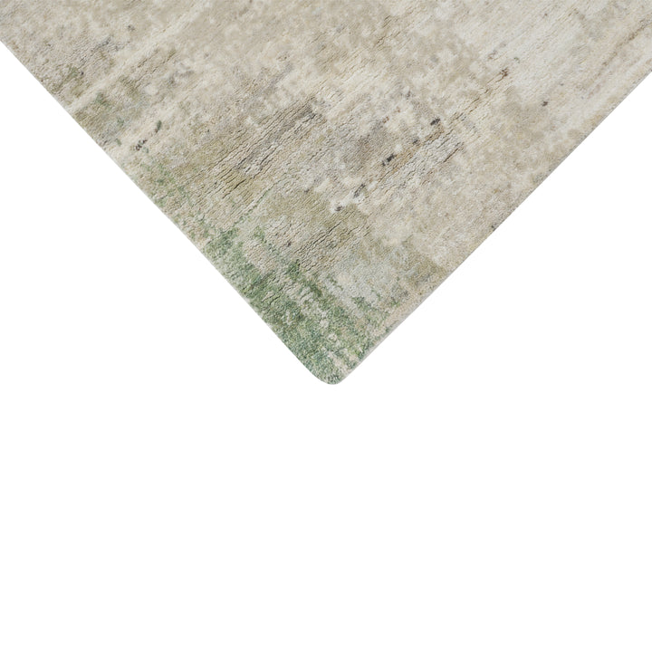 Green Contemporary Wool Rug - 6' x 6'