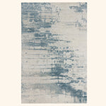 Blue Contemporary Wool Rug - 6' x 9'