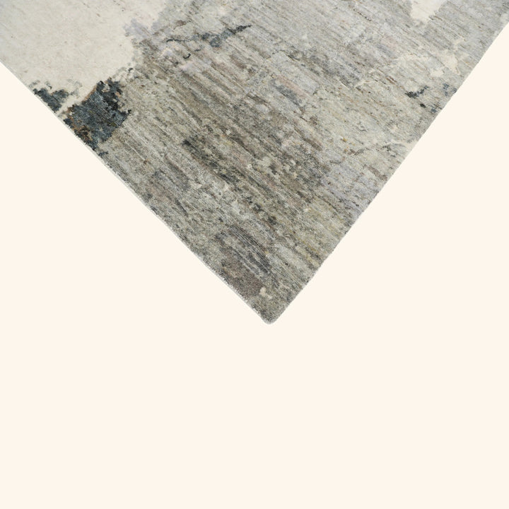 Black Contemporary Wool Rug - 8' x 10'