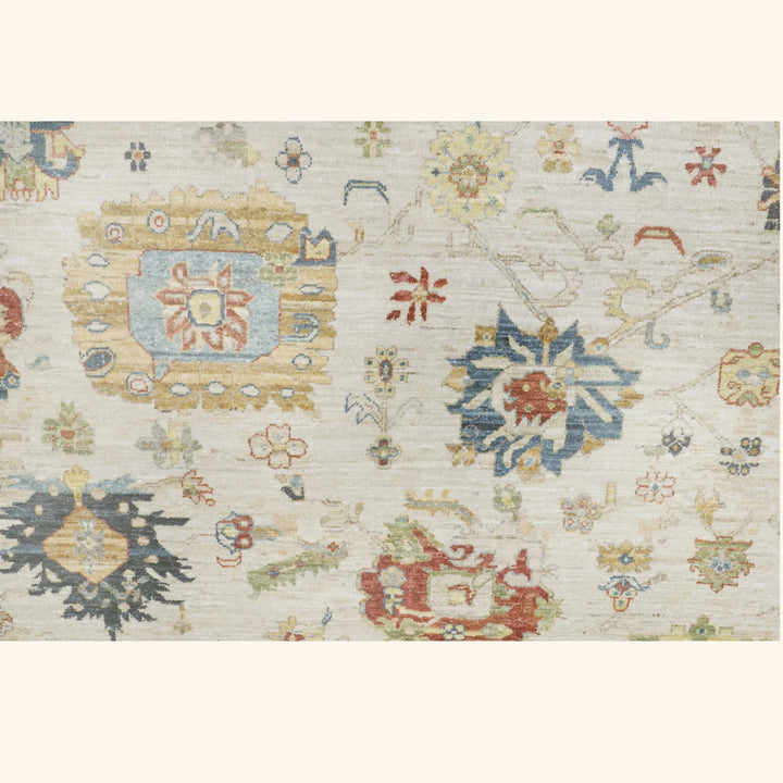 Beige Antique Revival Wool Rug - 8' x 10'