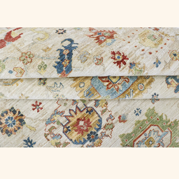 Beige Antique Revival Wool Rug - 8' x 10'