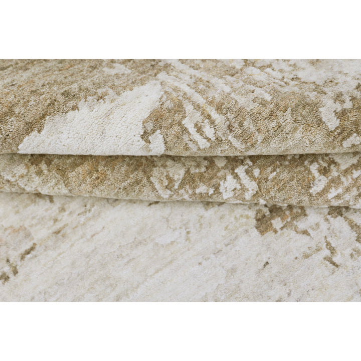 Camel Contemporary Wool Rug - 6' x 9'