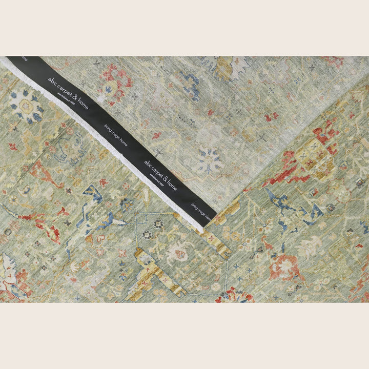 Sage Antique Revival Wool Rug - 8' x 10'