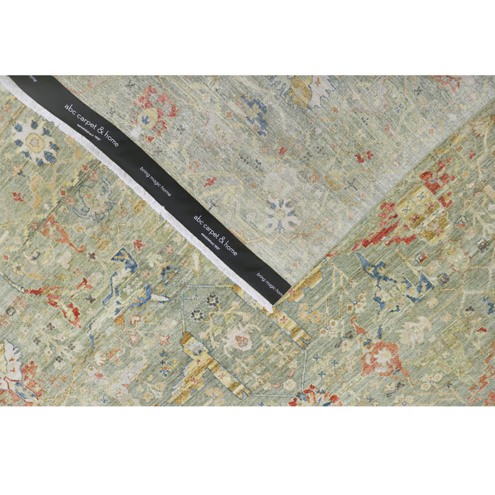 Sage Antique Revival Wool Rug - 8' x 10'