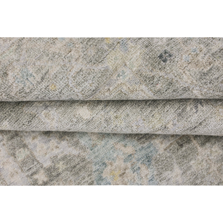 Sage Antique Revival Wool Silk Blend Rug