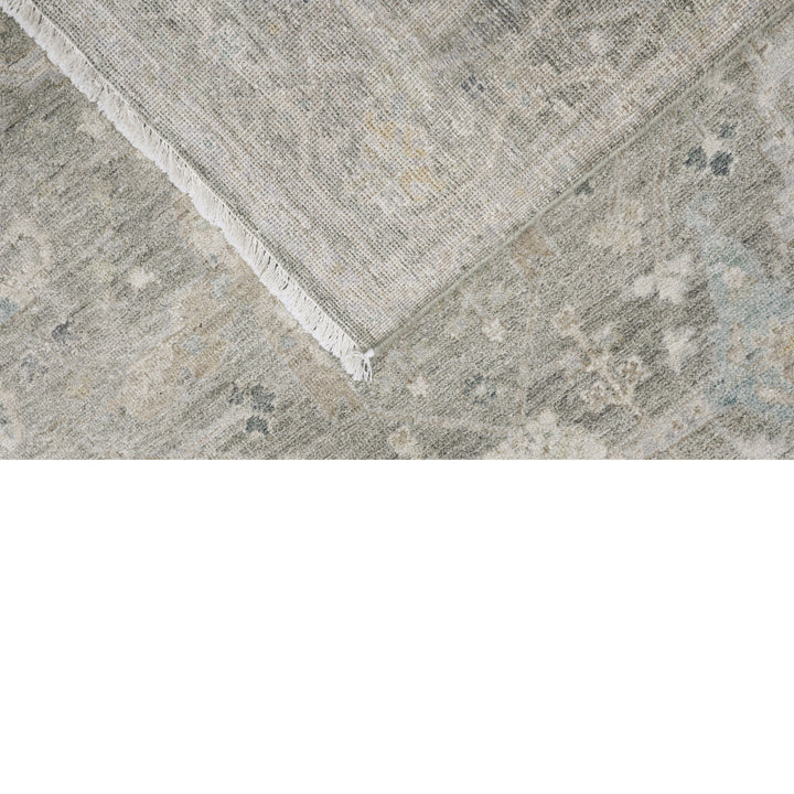 Sage Antique Revival Wool Silk Blend Rug