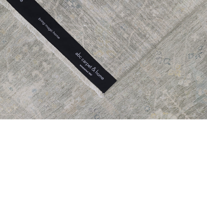 Sage Antique Revival Wool Silk Blend Rug