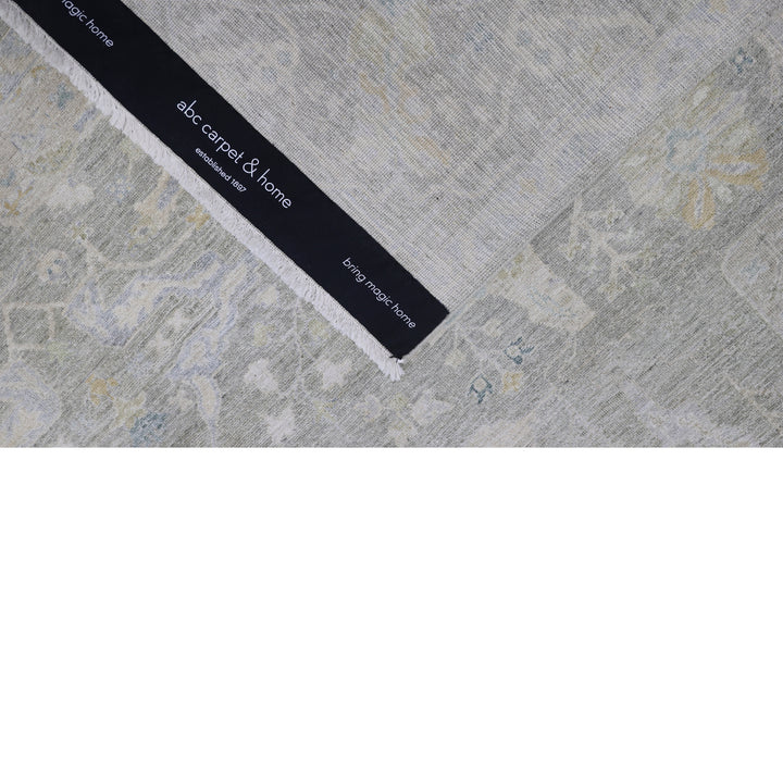 Sage Antique Revival Wool Silk Blend Rug