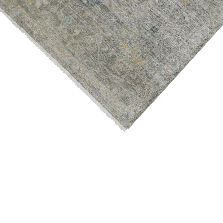 Sage Antique Revival Wool Silk Blend Rug