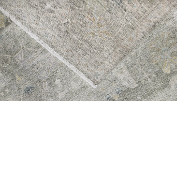 Sage Antique Revival Wool Silk Blend Rug