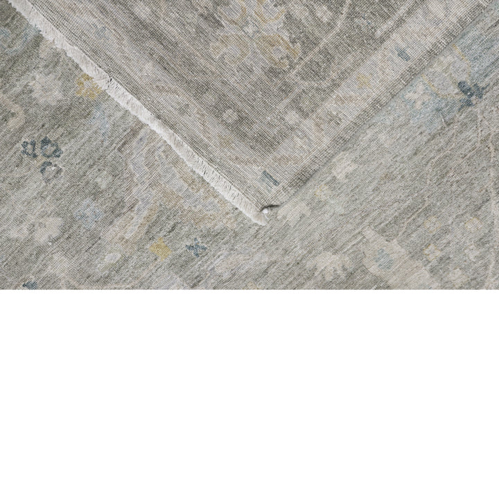 Sage Antique Revival Wool Silk Blend Rug