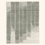 Green Contemporary Wool Rug - 8' x 10'