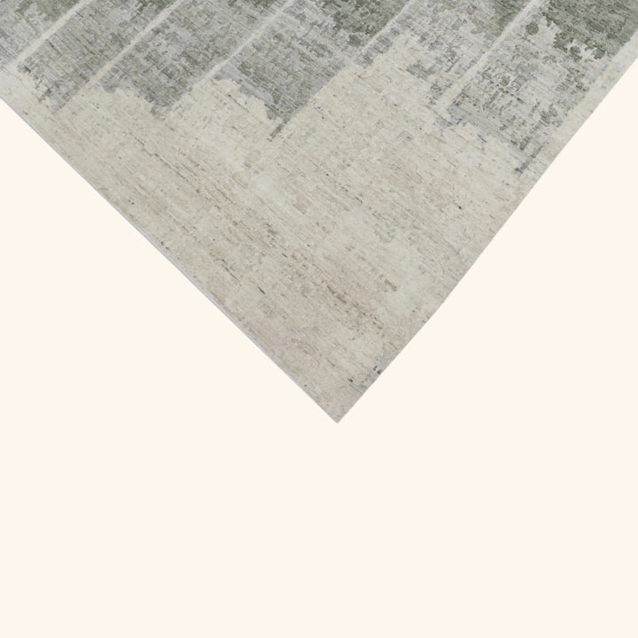 Green Contemporary Wool Rug - 8' x 10'