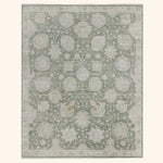 Sage Antique Revival Wool Silk Blend Rug - 8' x 10'