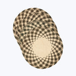 Handwoven Spiral Placemats, Set of 4
