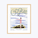 Vintage Vogue Cover, "Woman in a Rowboat", Georges Lepape
