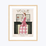 Vintage Vogue Cover, "A Woman in Front of a  Mirror", Georges Lepape
