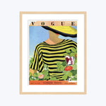 Vintage Vogue Cover, "Woman Looking at a Butterfly", Alix Zeilinger
