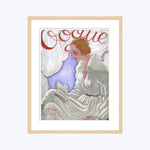 Vintage Vogue Cover, "A Woman Reading a Book", Georges Lepape