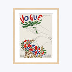 Vintage Vogue Cover, "Hands Holding a Flower Basket", Eduardo Garcia Benito