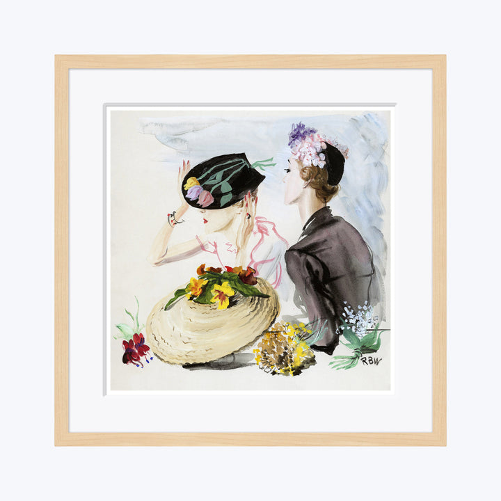 Vogue Illustration, "Women Wearing Suzy Hats", Rene Bouet-Willaumez