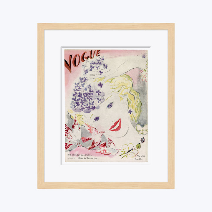 Original Vintage Vogue Magazine Cover, May 1935