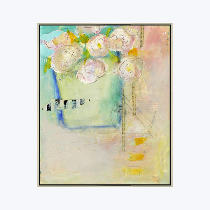 White Mums by Jill Krasner