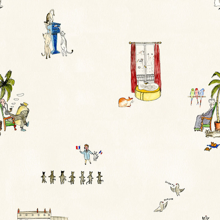 Paris Cats Wallpaper