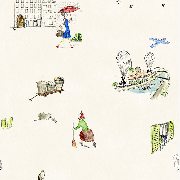 Paris Cats Wallpaper