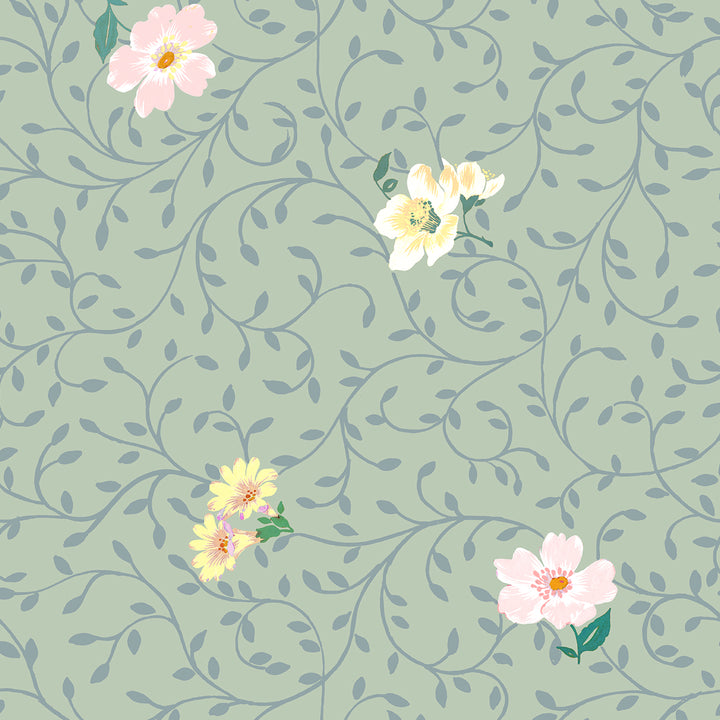 Springtime Garden Spring Green