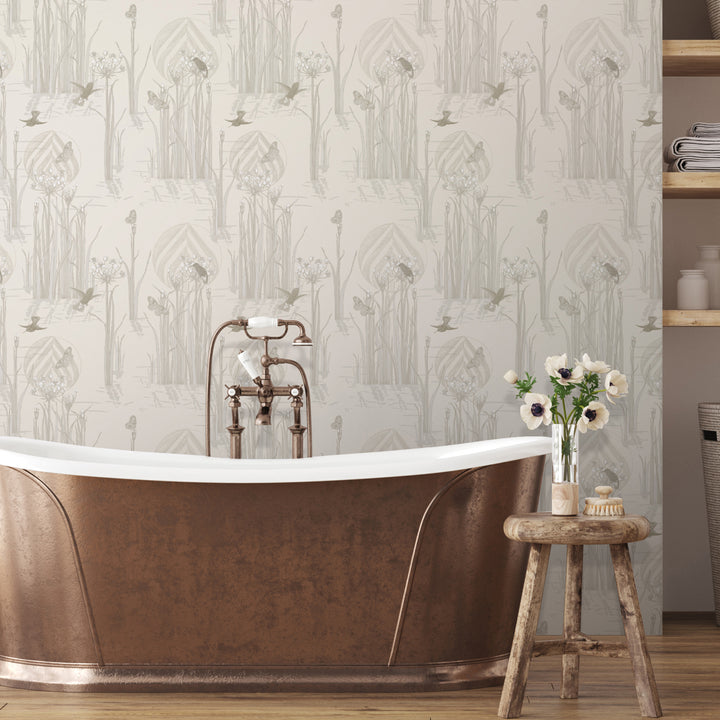 Reed Plants in Water Sand