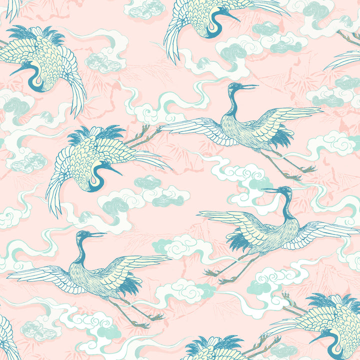 Floating Dreamy Cranes Cotton Candy