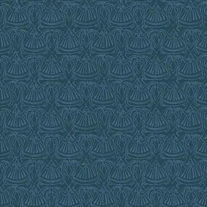 Fans and Bows Dark Turquoise