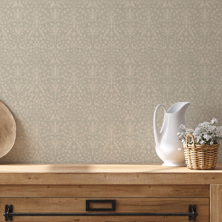 Textured Woodland Tapestry Sand