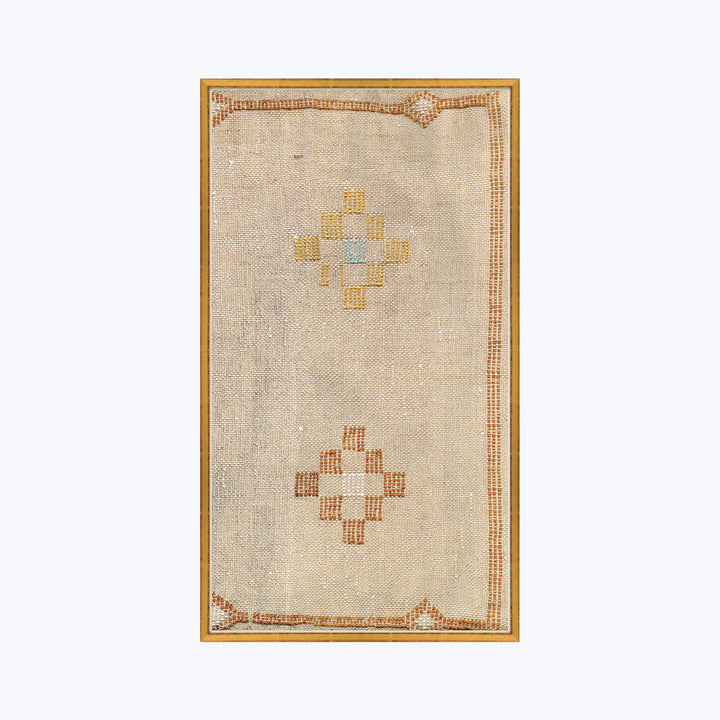 Moroccan Pillows Triptych in Taupe 3